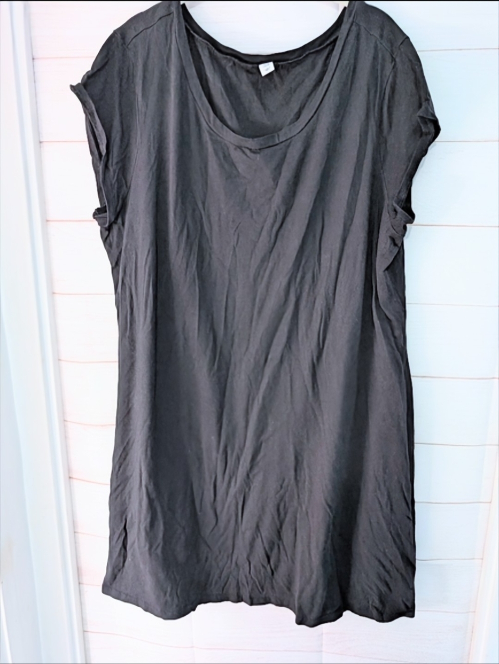 Old Navy Black Casual T-Shirt Dress Size XXL
